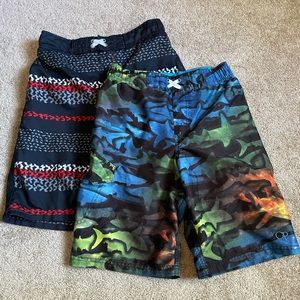 Set of 2 Boys size 10/12 swim trunks